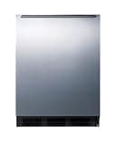 Summit 24" Refrigerator, Undercounter, 5.3 cu.ft. Capacity, ADA Compliant, Stainless Steel - AL752BKSSHHLHD (Left Handed Door Swing)