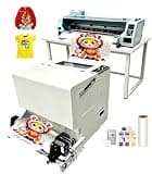 24 Inch DTF Printer Installed Dual XP600 Head with Shaking Dryer Machine