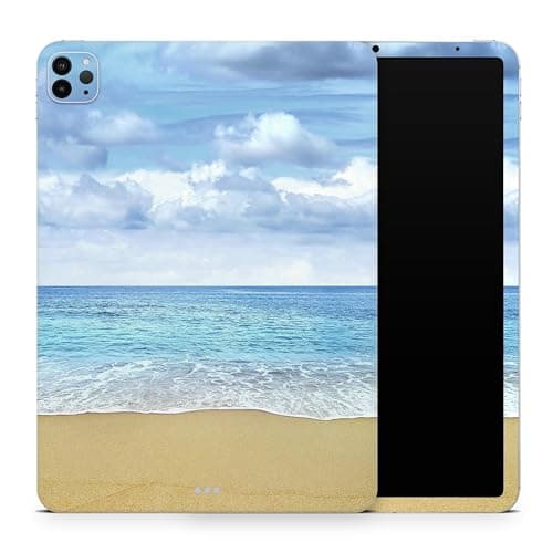 DesignSkinz - Compatible with iPad mini 4th Gen - Skin Decal Protective Scratch Resistant Vinyl Wrap - Calm Blue Sky and Sea Shore