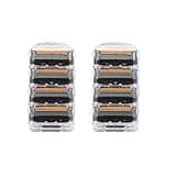 5-Layer Razor Blades For Classic Shaving - Ultra-Smooth Vintage Wet Shave Experience(8blades)