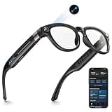 EpochTec 8MP Camera Glasses, AI Smart Glasses with Real-Time Translation & Object Analysis | HD 1200P 4K Video Recording Sunglasses (Color-Change Lense)