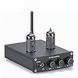 Eoweiot HiFi Bluetooth Power Amplifier Tube Amplifier, Household Two-Channel Passive Speaker Tube Amplifier,Wireless Bluetooth Input