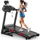 3.71HP Treadmills for Home w/ 15-Levels Incline, 5 in 1 Portable Treadmill with 330LBS Capacity, Foldable Elactric Treadmill with 6 Screen, 105 Preset Programs