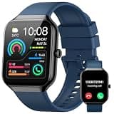 Smart Watch for Men Women (Answer/Make Call), 1.96"HD Smartwatch with Heart Rate/Sleep Monitor/Pedometer/Calories, 113+ Sports Fitness Watch, IP68 Waterproof Activity Tracker for Android iOS-Blue