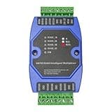 SM700-A(B) Smart RS485 Multiplexer, 1-Channel to 3-Port RS485 Hub, Modbus RTU Multi-Master to Single Slave Converter, Transparent & Command Mode, Industrial Serial Communication Device
