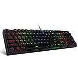 Redragon K582 RGB Mechanical Gaming Keyboard, 100% 104 Keys Standard Layout Gaming Keyboard with Double-Shot ABS Keycaps, Dynamic 16.8M RGB Backlit & Linear Red Switch, Redefine Software Supported