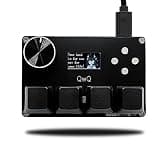 BTXETUEL SayoDevice O3C++ OSU Keyboard Rapid Trigger Hall Switches Magnetic Linear Switches Keyboard with Knob and Screen,Copy Paste,Shotcut,Macro Hotswap Mini Keypad (Black)