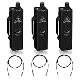 Behringer 3-Pack Powerplay P2 Ultra-Compact Personal in-Ear Monitor Amplifier Bundle with H&A 3X 3' Stereo Mini Male to Stereo Mini Female Headset Extension Cable