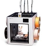 Snapmaker U1 3D Printer Multi Color,4 Toolhead with 5 Seconds Tool Change,MultiColor Printing with 5X More Speed and 5X Less Waste,Smart Calibration,CoreXY 500mm/s Speed,270x270x270mm Large Build Size