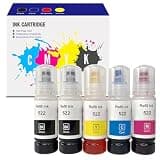 tonrink Compatible 522 Ink Refill Bottle Replacement with Extra Black Combo Pack,Work with EcoTank ET-2800 ET-2803 ET-2850 ET-2720 ET-3750 ET-4800 ET-4700 ET-2750 ET-2400 ET-4810 Printer