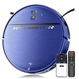 MANVN Robot Vacuum and Mop Combo for Pet Hair, Robotic Vacuum for Hard Floors and Carpets, 2.87'' Ultra-Slim, with 3D Obstacle Avoidance, Wi-Fi/App/Voice Controlled, Self-Charging