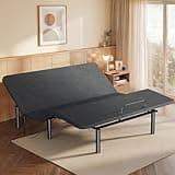 Amada Homefurnishing Adjustable Bed Frame King, Independent Head and Foot Incline, Quiet Motor, 750 lbs Capacity, Adjustable Bed with Stay-Put Wired Remote Control, 4 Bed Height Options, Easy Assembly