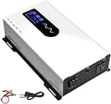 Power Inverter Pure Sine Wave 7000W/8000W/9000W/10000W/12000W/15000W/20000W Peak DC60VAC 110V/230V 240V Car Converter with Voltage Display & AC outlets(110V,8000W)