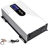 Power Inverter Pure Sine Wave 7000W/8000W/9000W/10000W/12000W/15000W/20000W Peak DC60VAC 110V/230V 240V Car Converter with Voltage Display & AC outlets(110V,8000W)
