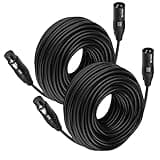 MIKIZ XLR Cables for Microphone 35 Feet 2 Packs