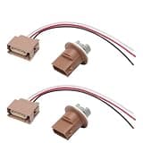 2PCS TailLight Brake Lamp Signal Socket with Harness for Duty for Lincoln for Ford F-150 F-250 F-350 Super 2U5Z13411SA YF1Z13411CA
