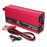 PLAFOPE 900w Car Power Converter with Aluminum-Magnesium Alloy Housing, Complete Installation Tools, and US Plug for Tv and Phone Charging in Vehicles