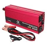 PLAFOPE 900w Car Power Converter with Aluminum-Magnesium Alloy Housing, Complete Installation Tools, and US Plug for Tv and Phone Charging in Vehicles