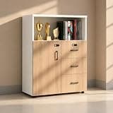 YCZYCZ Lateral File Cabinet with Lock, Metal Office Storage Cabinet, 2 Drawer Lateral File Cabinets for Home Office, A4 Letter Size, Heavy Duty Steel Filing Cabinet for Documents Storage
