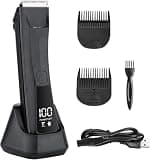 Hair Cutting Tool, Clipper Rechargeable Trimmer Cordless Machine Electric Haircut Digital Display for Men