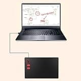 Diyeeni Digital Art Tablet, Graphics Drawing Tablet with 8192 Pressure Sensitivity Battery Free Stylu 4 Customizable Keys 1 Dial for PC Wins Office Online Teaching