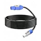 PowerCon Power Cable Input to Output AC 3 Pin 12AWG Power Extension Cable for Outdoor Stage Light Power, LED Screen Beam Moving Head Light, Audio Video Equipment and More-2M/6.6FT