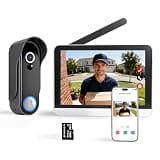 SIMBAILAI Wireless Video Doorbell – 7" 1080p Full Touchscreen, Motion Detection, Two-Way Audio, Night Vision, 160° Wide-Angle, IP65 Weatherproof,Tuya App,No Subscription Required