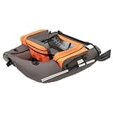 Inflatable Float Tube Fishing Boat Set, 286.6 lb Capacity, 90-180° Adjustable Backrest Seat, with Air Pump & Storage Bag – for Lake/Coastal Use, Family, Beginners, Anglers (Grey)