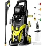 FOTING Electric Pressure Washer, 4600 PSI Power Washer with 4 Quick Connect Nozzles, Inlet Hose & Filter& Foam Cannon for Cars/Fences/Driveways/Home Cleaning/IPX5