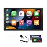 Car Stereo for Nissan Versa 2012-2019, 7 Inch Touch Screen, Wireless CarPlay & Android Auto, Bluetooth, GPS, WiFi, HiFi, FM, SWC, Mic, Backup Camera