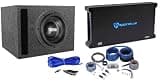 Sundown Audio SA-10 V.2 D4 Bundle: 10 in 2500-Watt Peak/1250-Watt RMS DVC 4-Ohm Car Subwoofer, dB15 Mono Amplifier, RWK0CU 0 AWG Wiring Kit, RSV10 Vented Box, Enclosure Installation Kit K1, 5-Items