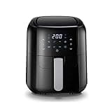 OBKSEB 1400W 6L Air Fryer Large Capacity Household Smoke-free Electric Frying Pan Smart Touch Screen Fries Machine