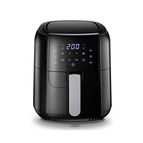 PYRVILAX 1400W 6L Air Fryer Large Capacity Household Smoke-free Electric Frying Pan Smart Touch Screen Fries Machine