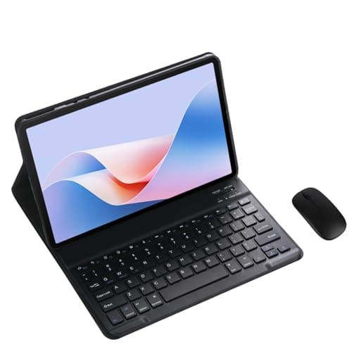 Magnetic Detachable Wireless Keyboard & Mouse Combo with Leather Cover for Xiaomi Pad 7 Ultra 14-inch Tablet – Full Wrapped Protection Keyboard Case (Black,Normal and Mouse)