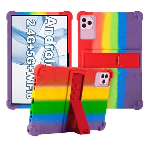 Case for ICONLINK ZB32A 10.1 inch,Soft Silicone Protector Cover,Kids Friendly,Adjustable Stand Tablet Cover,4 Corners Thicken Shockproof,Colorful