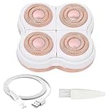 Flawless Legs Shaver Replacement Heads for Flawless with 1 Charging Cable