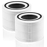 Core 300 Replacement Filter Core 300, Core 300S and Core 300-P Air Purifier H13 True HEPA Filter 2 Pack(Core300W-2)