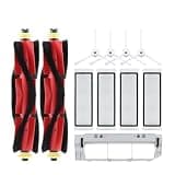 Compatible with XiaoMi Roborock S5 S50 S51 S55 S6 S60 S6 Pure Vacuum Cleaner Accessories HEPA Filter Mop Cloth Side/Main Brush Spare Parts(11pcs)