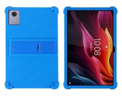 PMPLBEBAZ 4 Thicken Cornors Soft Silicon Tablet Cover Suitable for Lenovo Tab K11 Plus TB352FU (2024) 11.45" Shockproof Protector(Dark Blue)