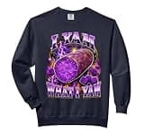 I Yam What I Yam Bootleg Meme Ube Pun Purple Yam Dad Joke Comfort Colors Adult Sweatshirt