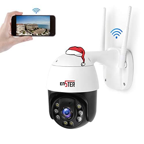 ENSTER 4K Outdoor Compatible Onvif - 4LED Smart Night Vision, AI Human/Vehicle Detection, IP66 Metal Housing