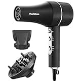 Blow Dryer, 1875W Professional Ionic Hair Dryer, 150,000 RPM Brushless Motor Fast Drying, Cool Shot Button, Low Noise Hair Dryer with Diffuser & Concentrator for Home, Salon & Travel