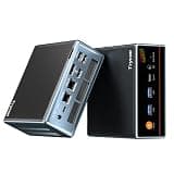 Trycoo 2026 Gaming Mini PC Ryzen 5 7640HS(Up to 5.0GHz) 16GB DDR5 RAM, 512GB SSD AMD Mini Desktop Computers with 4K Triple Display, USB4.0 & Dual LAN, Type-C, WiFi6, BT5.2 for Game OpenClaw AI