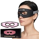 LOY | CEL Under Eye Red Light Therapy Device, Silicone LED Eye Patch, 7 Light Therapy Modes for Dark Circles, Puffy Eyes & Eye Bags, Rechargeable Under Eye Skincare Tool for Daily Eye Care - (Black)