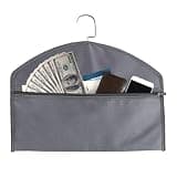 Hanger Safe, Fireproof Waterproof Secret Document Pouch Money Hiders, Large Capacity Portable Cash Hiding Pocket for Closet, Travel Use