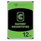 Seagate (Recertified) 12TB IronWolf NAS SATA Hard Drive 6Gb/s 256MB Cache 3.5-Inch Internal Hard Drive for NAS Servers, Personal Cloud Storage (ST12000VN0007)