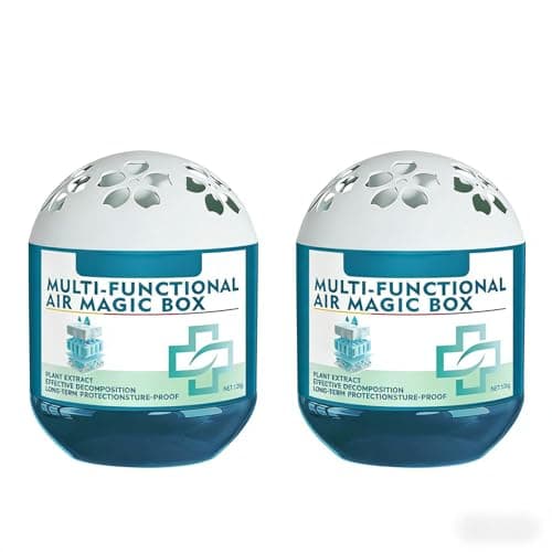 2pcs Magic Box Indoor Air Purification Dust Removal Dust Cleaner 120g Indoor Air Purification Box for Cabinets, Kitchen, Children's Room, Bedroom, Living Room
