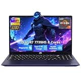 NIMO Thin & Light Gaming Laptop, 15.6" FHD IPS Display, AMD R7 7735HS(Up to 4.75 GHz, Beat i7-12650H) Computer with 16GB DDR5 RAM 512GB SSD, 180° Vewing, Radeon 680M, Portable for Business, College