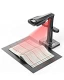 Document Scanner, Professional Book Scanner, 38MP Document Camera, Laser Curve-Flatten, USB High Speed, 180+ Language