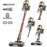 Cordless Vacuum Cleaner, 650W Powerful Suction Stick Vacuum, 75-Min Runtime & 2.5L Large Dust Cup, Anti-Tangle, Self-Standing, Lightweight Vacuum Cleaners for Home, Carpet, Hardwood Floor, Pet Hair
